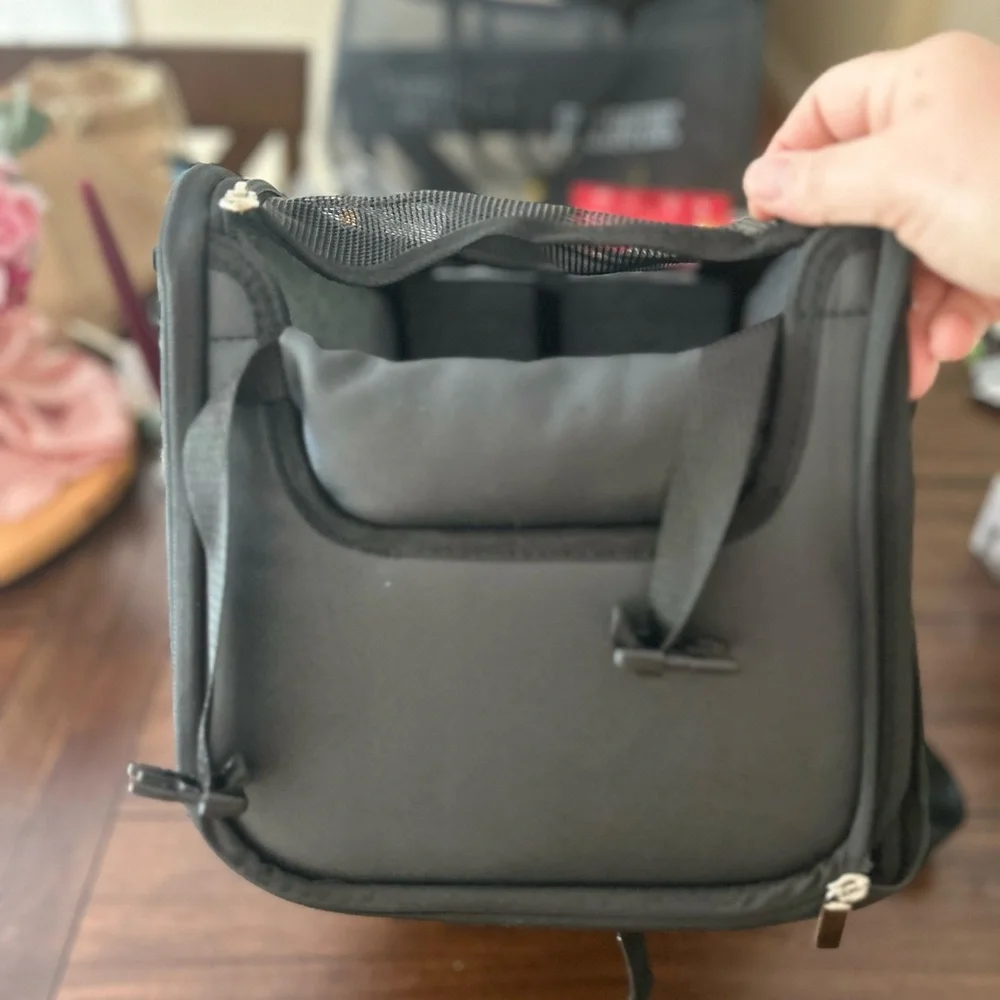 NWOT Black Pet Carrier for Comfortable Dog Travel